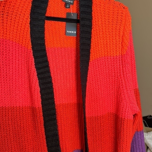 Torrid CHUNKY DUSTER BALLOON SLEEVE SWEATER - Picture 8 of 10